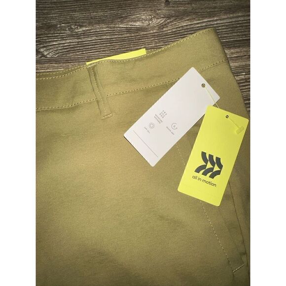 38- Mens Cargo Golf Shorts 8" - All in Motion - Dusty Khaki Green. NWT. M - Picture 2 of 7